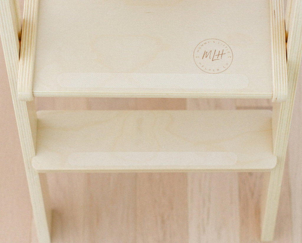 Our anti slip strips close up on a natural tower. 